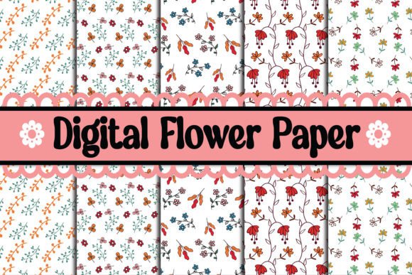 Download Digital Floral Papers, Seamless Patterns - Seamless Collection