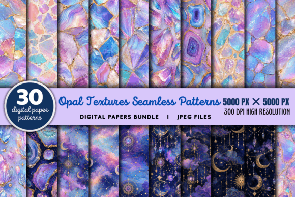 Download Opal Textures Digital Paper Patterns - Opal texture Collection