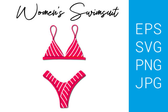Download Pink Women's Two-piece Swimsuit.Bikini - Premium Resources