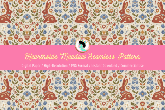 Download Nordic Meadow Seamless Pattern - Seamless Collection