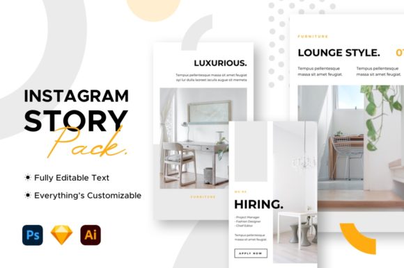 Download Instagram Story Interior Template - Premium Bundle