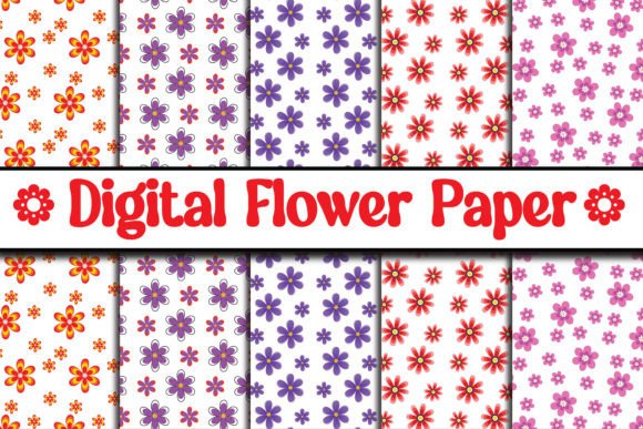 Download Digital Floral Papers, Seamless Patterns - Seamless Collection