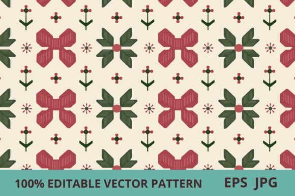 Download Nordic Folk Floral Seamless Pattern - Seamless Collection
