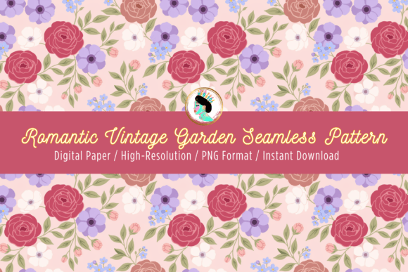Download Pastel Romantic Flowers Seamless Pattern - Seamless Collection