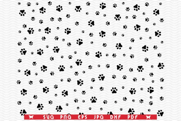 Download SVG Dog Footprints, Seamless Wallpaper - Seamless Collection
