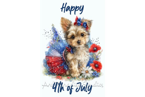 Download Puppy Patriotic Printable Artwork - Printable art Collection