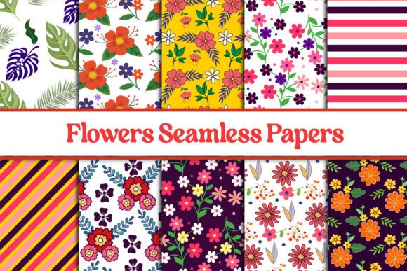 Download Seamless Digital Floral Papers Patterns - Seamless Collection
