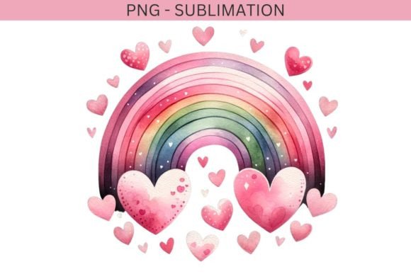 Download Rainbow Heart PNG Printable Artwork - Printable art Collection
