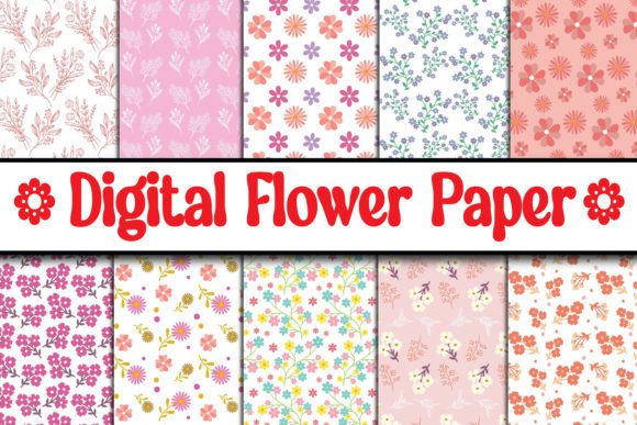 Download Digital Floral Papers, Seamless Patterns - Seamless Collection