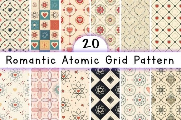 Download Romantic Atomic Grid Pattern - Grid Collection