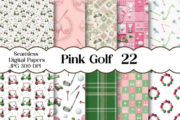 Download Pink Golf Seamless Pattern - Seamless Collection
