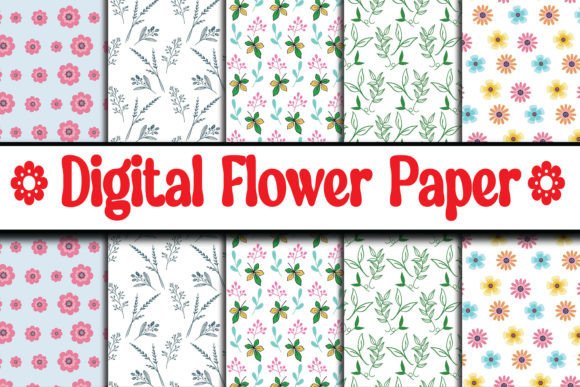 Download Digital Floral Papers, Seamless Patterns - Seamless Collection